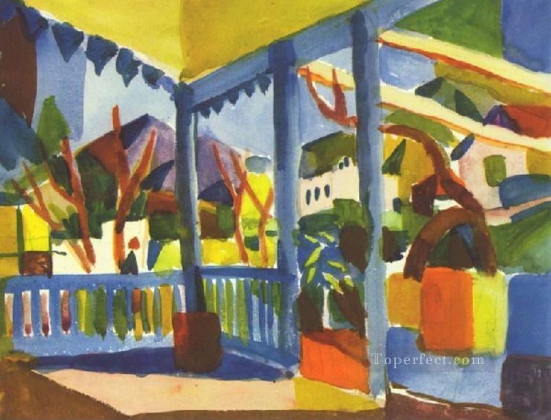 Terraza De La Casa De Campo En St Germain Expresionista Pintura al óleo
